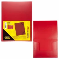Idena Sammelmappe aus PP mit Gummizug in transluzenter rot im Format DIN A3