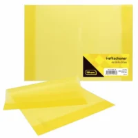 Idena Heftschoner DIN A4 gelb aus Kunststoff 120 µm – 10er Set