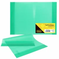 Idena Heftschoner DIN A4 grün aus Kunststoff 120 µm – 10er Set