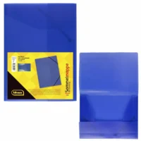 Idena Sammelmappe aus PP mit Gummizug in transluzenter blau im Format DIN A4