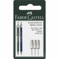 FABER-CASTELL Ersatzradierer TK-FINE weiß 3 Stück Blister