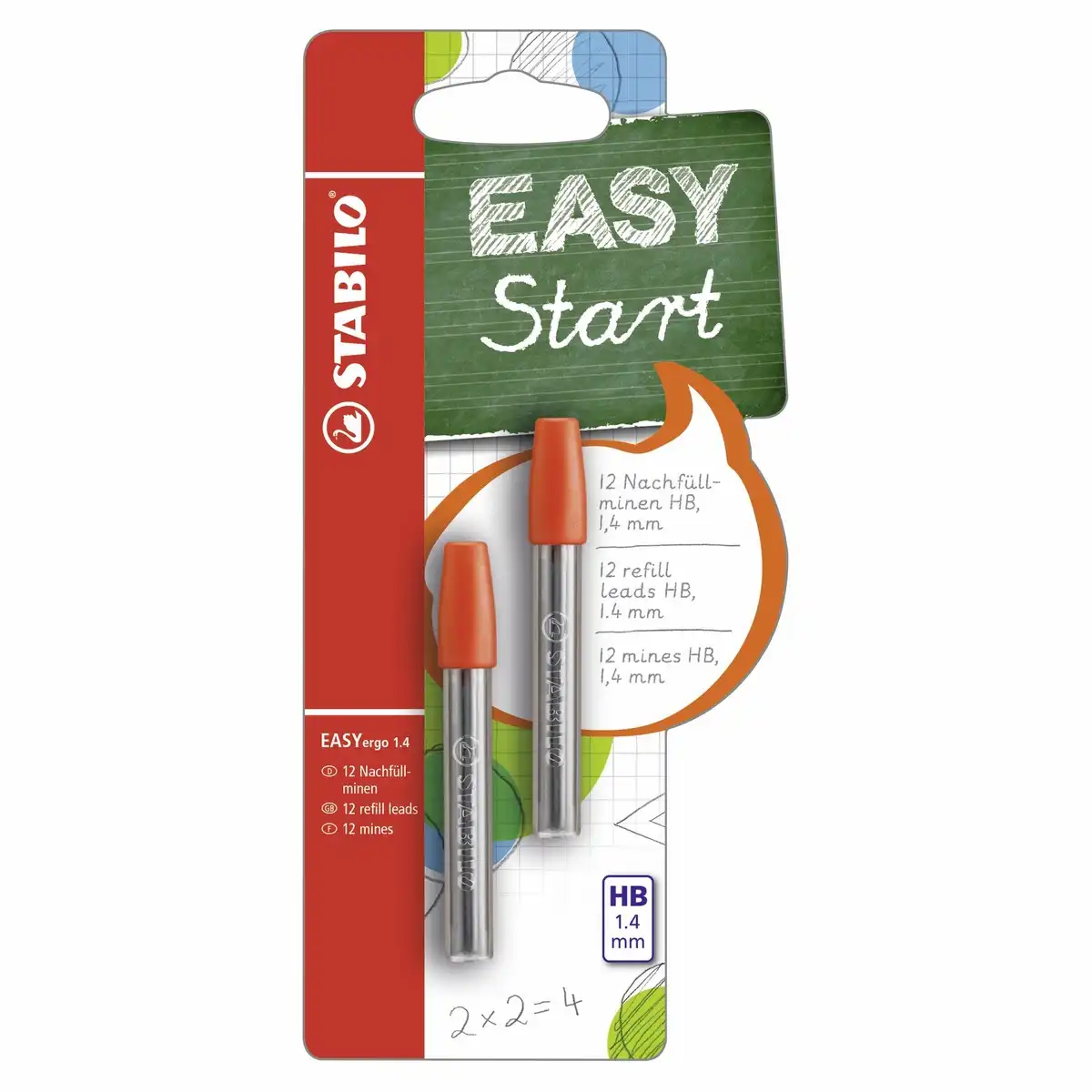 STABILO Bleistiftminen EASYergo 1.4 HB 12 Stück Blister