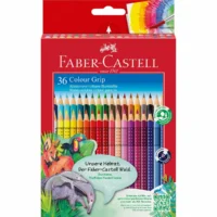 FABER-CASTELL Buntstifte Colour Grip - Kartonetui, 36 Stück