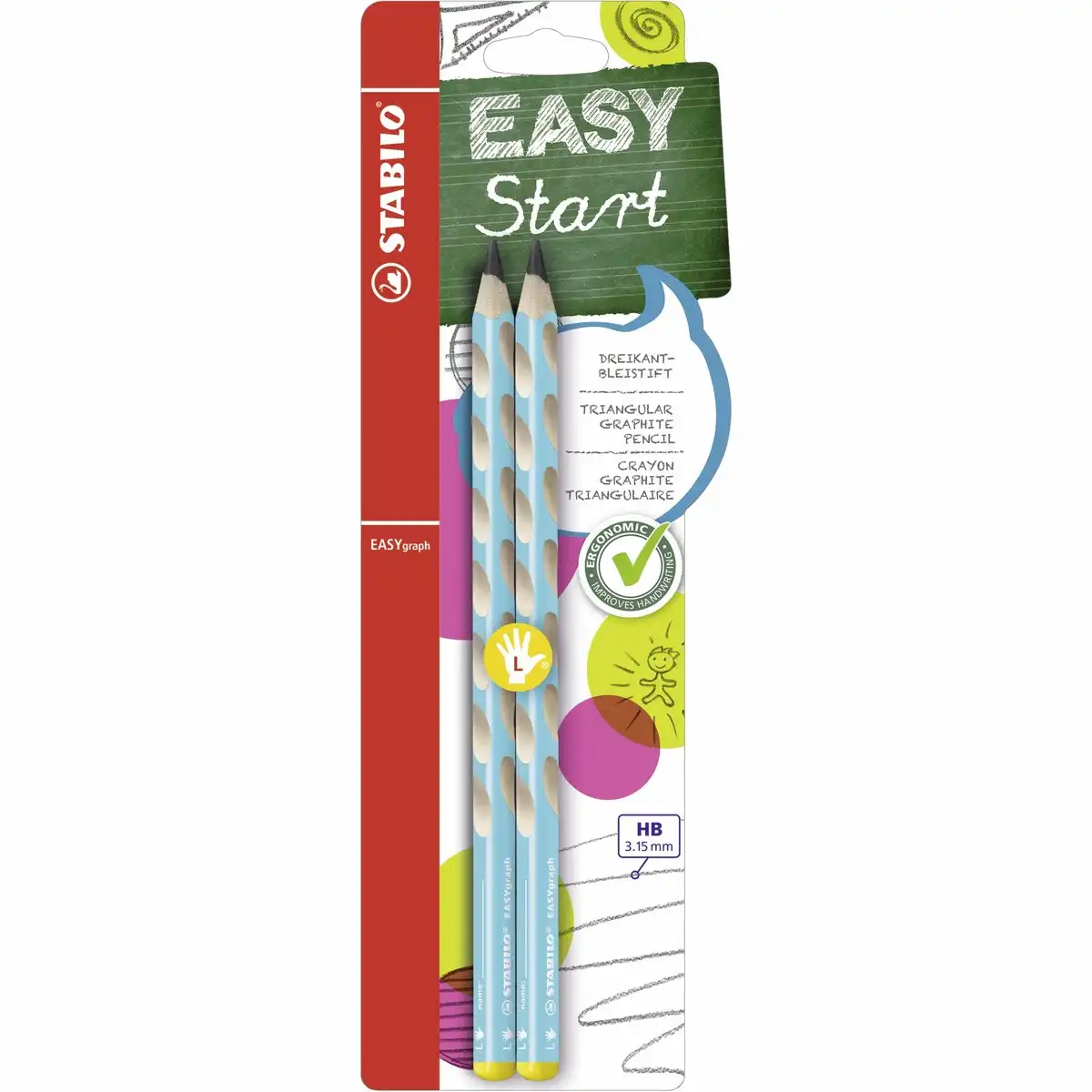 STABILO Bleistifte EASYgraph HB 17