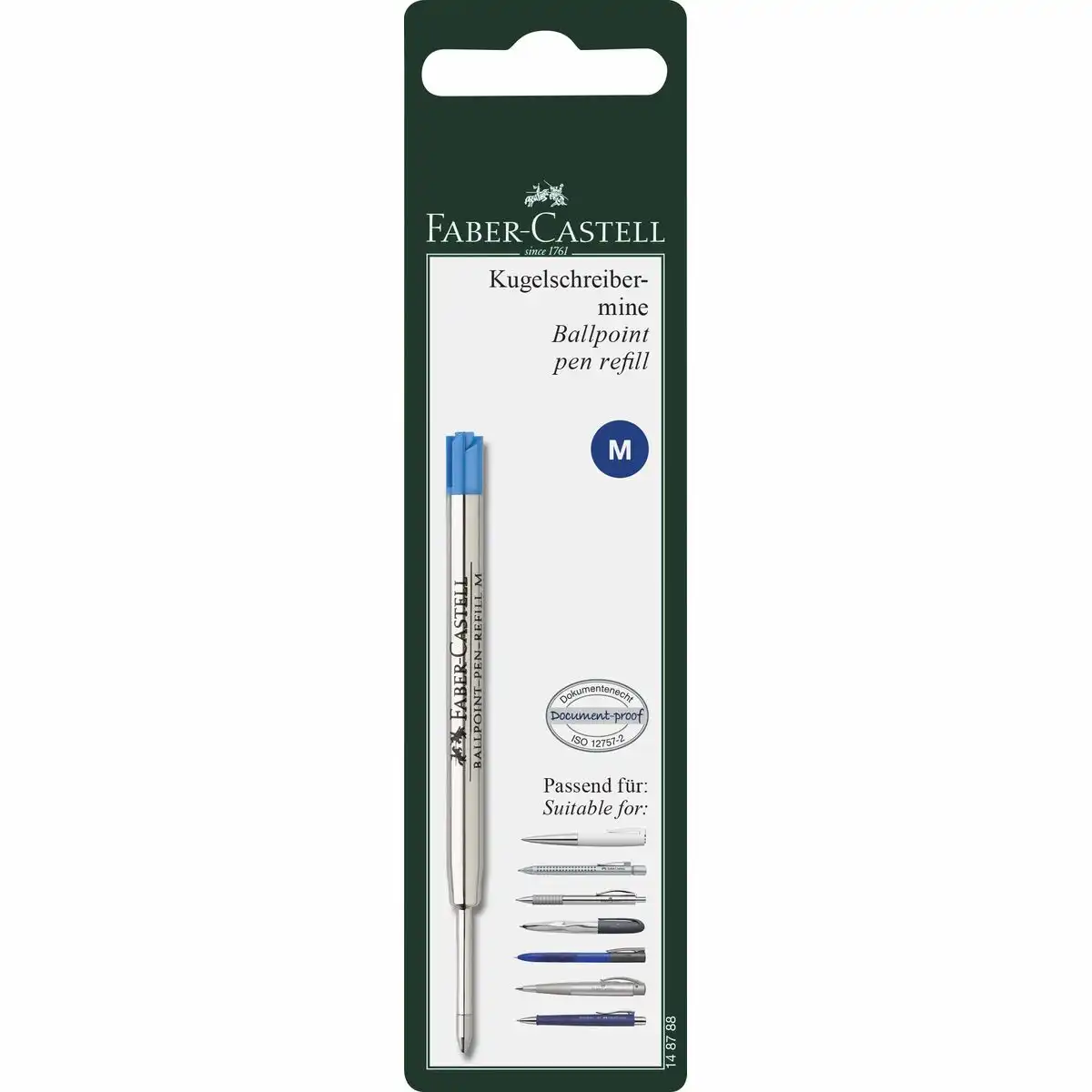 FABER-CASTELL Kugelschreibermine M Blisterkarte
