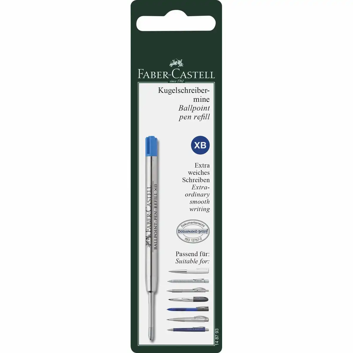 FABER-CASTELL Kugelschreibermine XB Blisterkarte