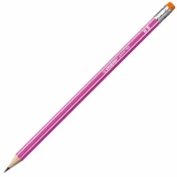 STABILO Bleistift pencil 160 mit Radiergummi HB 18,8cm 12er Pack - HB, pink