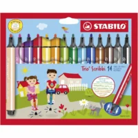 STABILO Filzstifte Scribbi 14 Stück Kartonetui