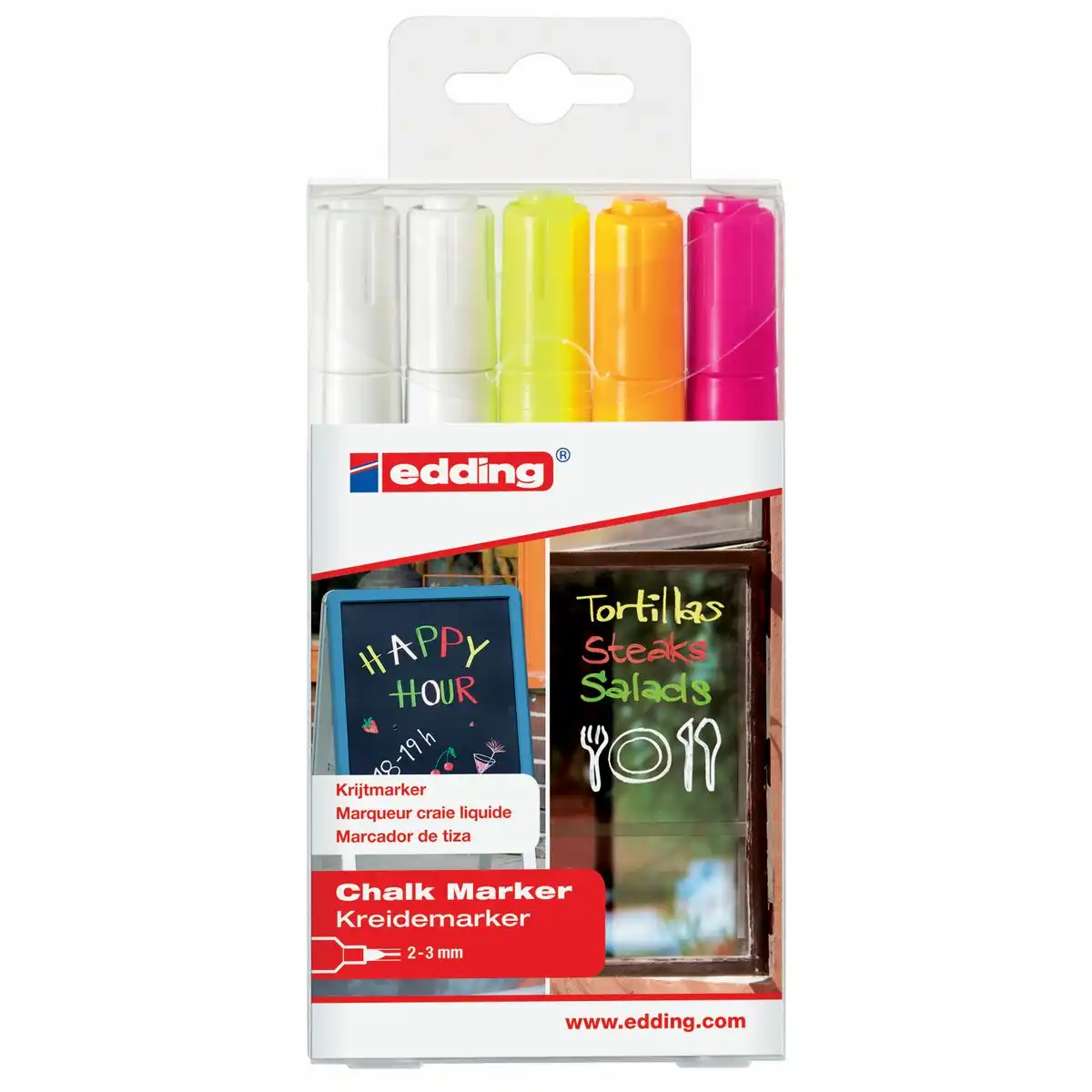 10015008_00 edding Kreidemarker 4095 2-3mm 5 Stück