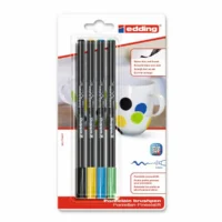edding Porzellan Pinselstift 4200 1-4mm 4 Stück