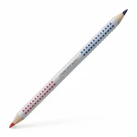 FABER-CASTELL Buntstift Jumbo Grip mit Namensfeld bicolor blau/rot Silbentrennstift 12er Pack