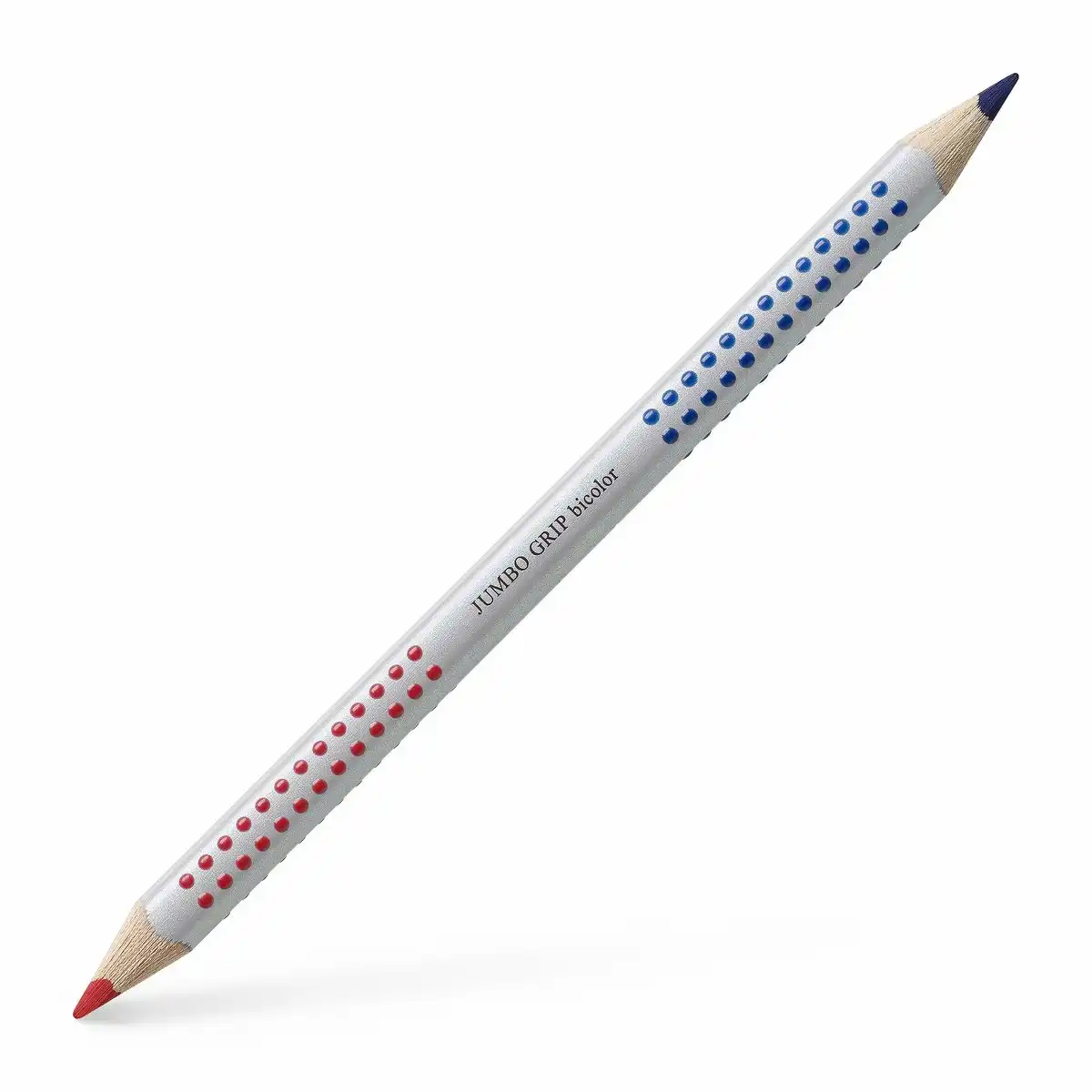 FABER-CASTELL Buntstift Jumbo Grip mit Namensfeld bicolor blau/rot Silbentrennstift 12er Pack