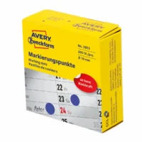 AVERY Zweckform Markierungspunkte permanent blau Ø10mm 800 Stück