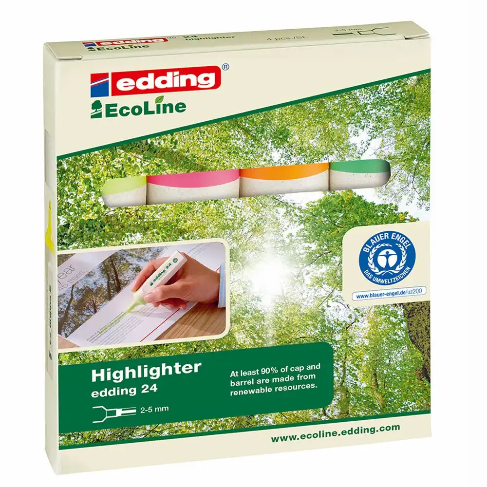10025560_00 edding Textmarker 24 EcoLine 4 Stück