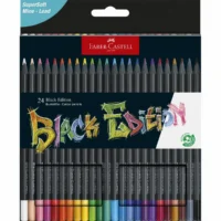 FABER-CASTELL Buntstifte Black Edition - Kartonetui, 24 Stück