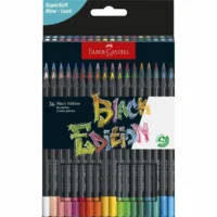 FABER-CASTELL Buntstifte Black Edition - Kartonetui, 36 Stück