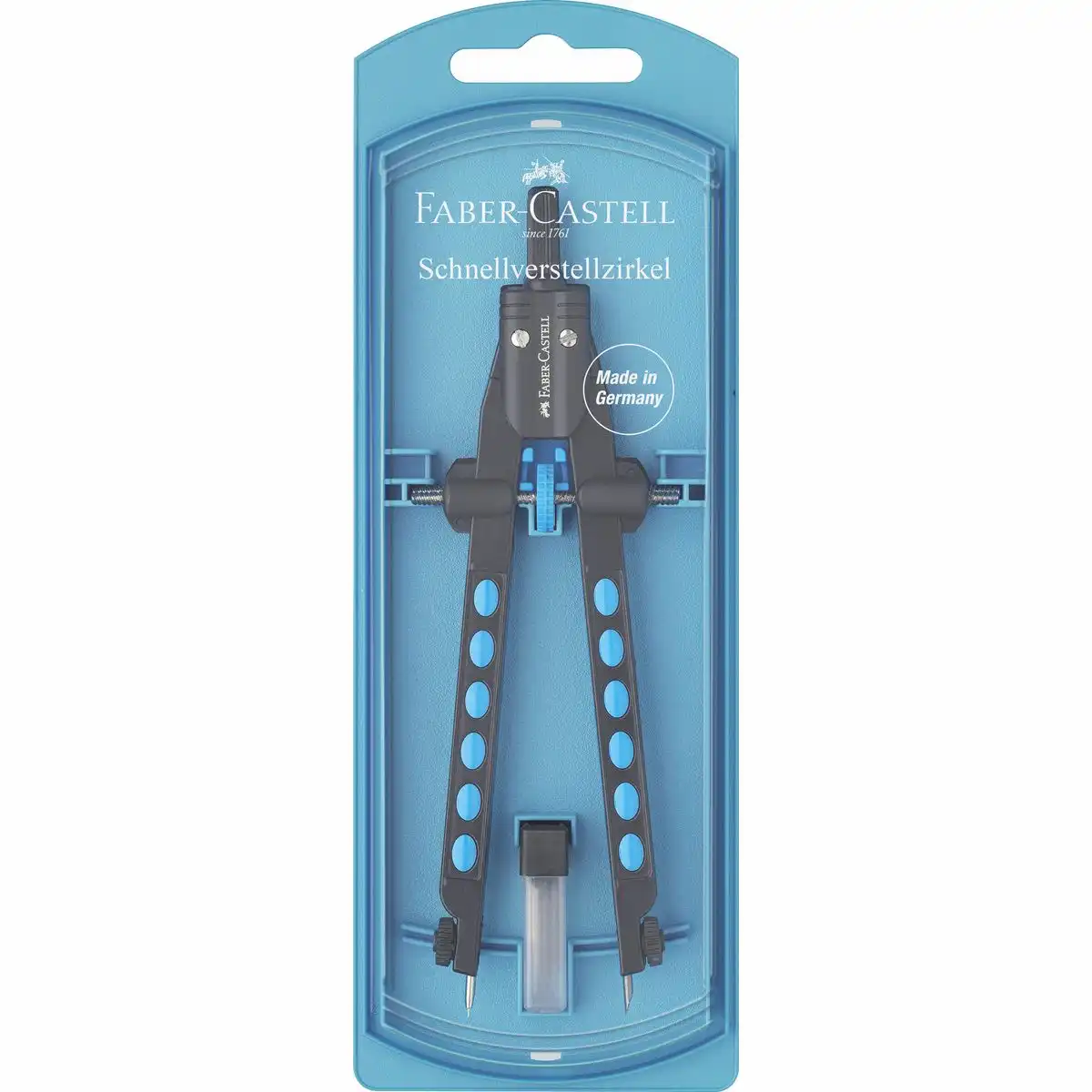 FABER-CASTELL Schnellverstellzirkel Factory blau
