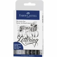 FABER-CASTELL Hand Lettering Set Pitt Artist Pen All you need for hand lettering 8 Stück