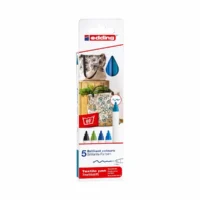 edding Textilmarker 4600 kalte Farben 1mm 5 Stück Etui