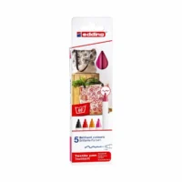 edding Textilmarker 4600 warme Farben 1mm 5 Stück Etui
