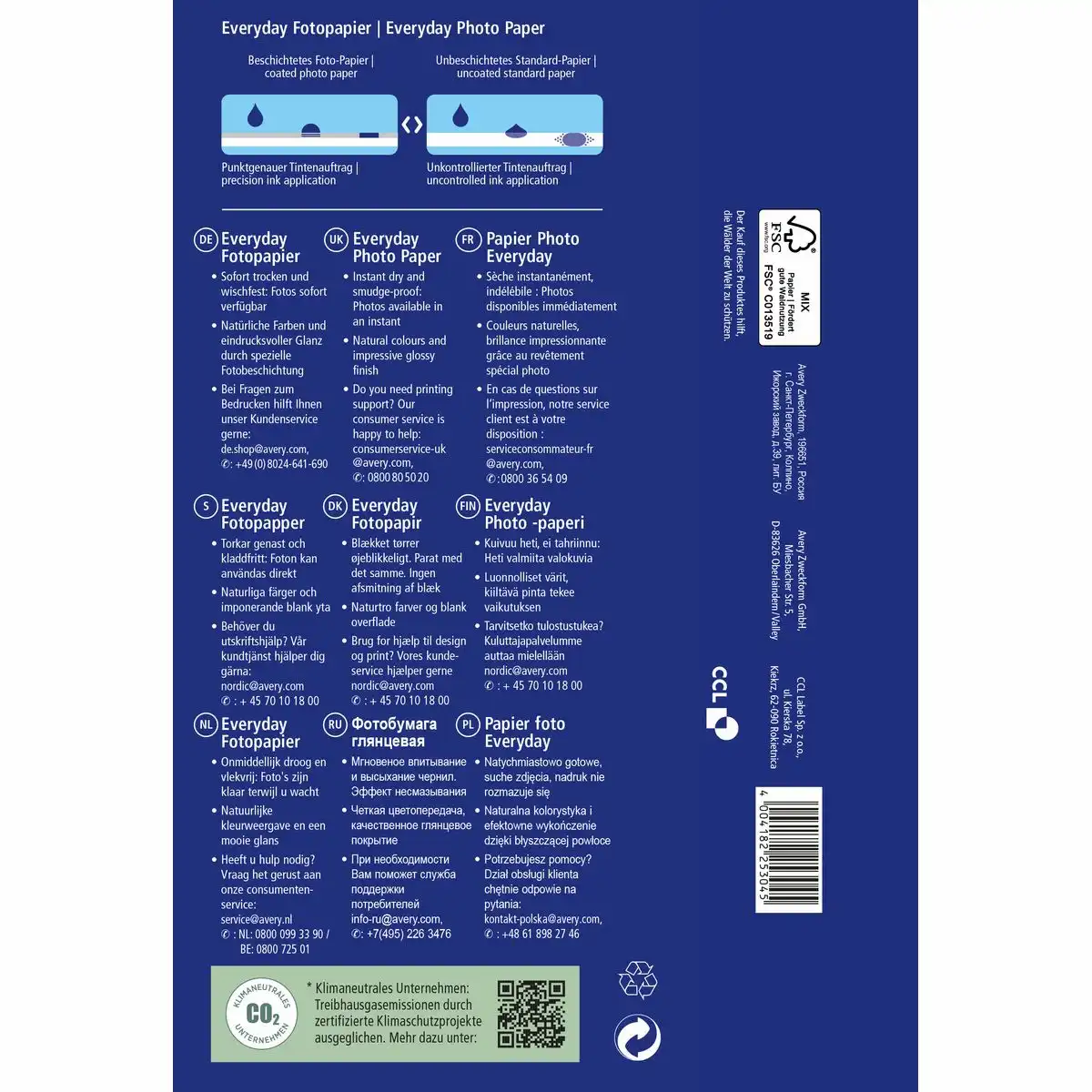AVERY Zweckform Fotopapier Superior 200g/m² 10x15cm 40 Blatt-1