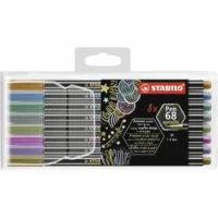 STABILO Filzstifte Pen 68 Premium metallic - 8 Stück Kunststoffetui