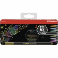 STABILO Filzstifte Pen 68 Premium metallic - 8 Stück Metalletui