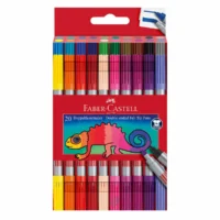 FABER-CASTELL Filzstifte Doppelfasermaler 20 Stück Kartonetui