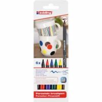edding Porzellan Pinselstift 1-4mm 6 Stück