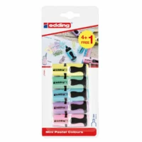edding Textmarker mini Pastell 5 Stück Blister