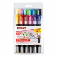 edding Fasermaler 1200 16+4 plus Pastellfarben 20 Stück