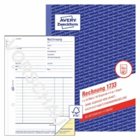AVERY Zweckform Rechnung Kleinunternehmer selbstdurchschreibend DIN A5 2x40 Blatt