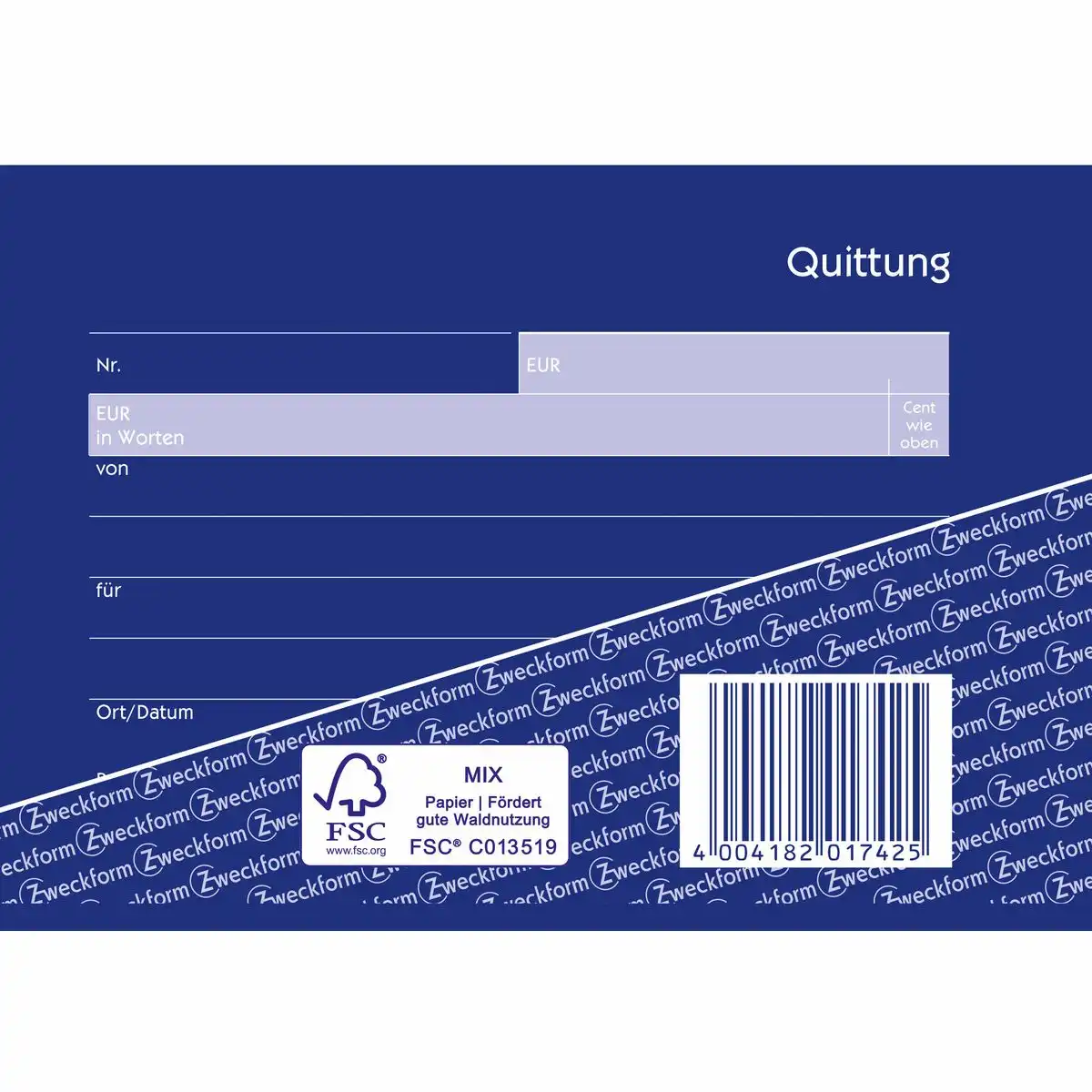 AVERY Zweckform Quittung Kleinunternehmer selbstdurchschreibend DIN A6 quer 2x40 Blatt-3