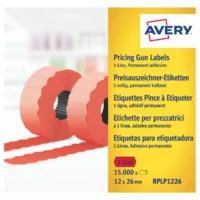 AVERY Zweckform Preis Etiketten permanent haftend rot 26x12mm 15000 Stück