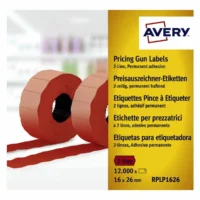AVERY Zweckform Preis Etiketten permanent haftend rot 26x16mm 12000 Stück