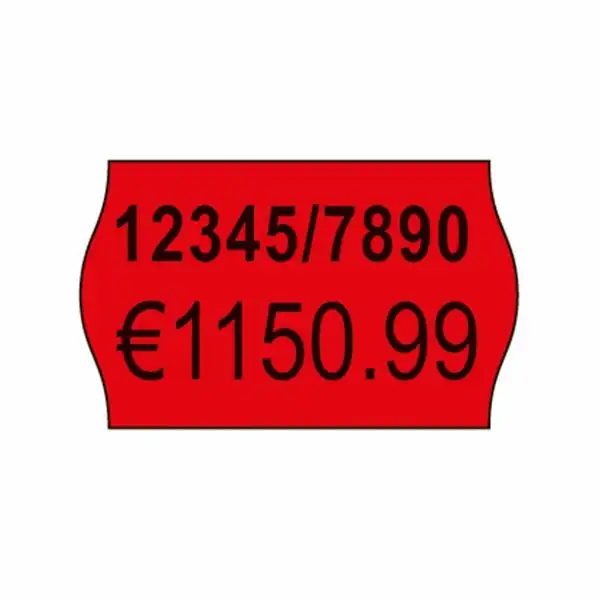 AVERY Zweckform Preis Etiketten permanent haftend rot 26x16mm 12000 Stück-1
