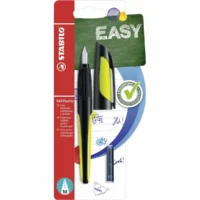 STABILO Schulfüller EASYbuddy M pastell inkl. Patrone Blister - schwarz/limette