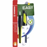 STABILO Schulfüller EASYbuddy L inkl. Patrone Blister - schwarz/limette