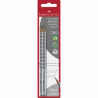 FABER-CASTELL Bleistifte Grip 2001 grau Blister