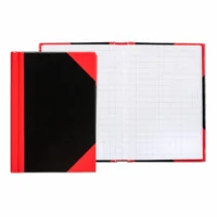 Idena Notizbuch Kladde liniert 96 Blatt 70g/m² - schwarz/rot, DIN A7