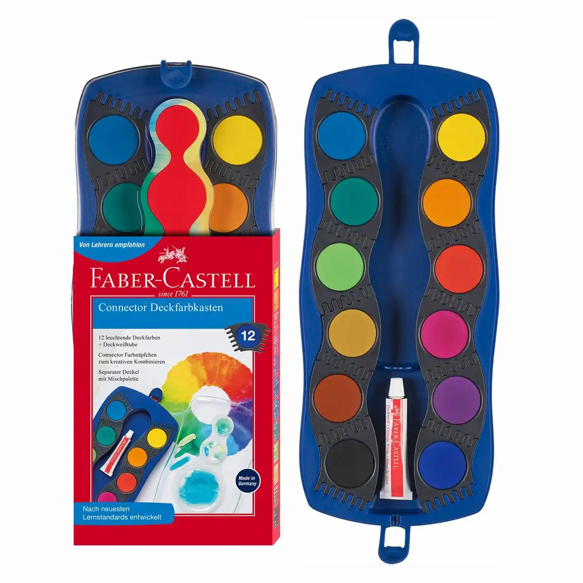 FABER-CASTELL Farbkasten Connector 12 Farben