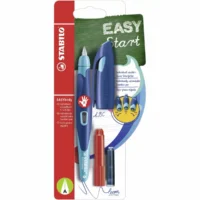 STABILO Schulfüller EASYbirdy A inkl. Patrone Blister - Für Rechtshänder, mitternachtblau/azur