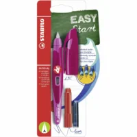STABILO Schulfüller EASYbirdy A inkl. Patrone Blister - Für Rechtshänder, beere/pink