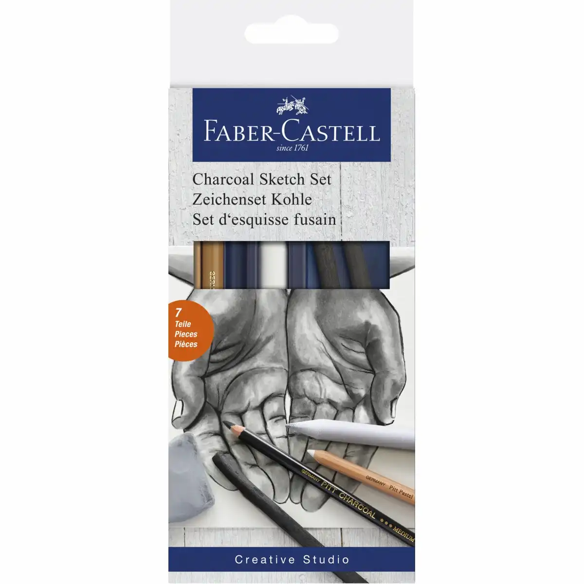 FABER-CASTELL Zeichenkohle Set 7 Teile