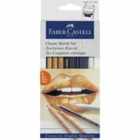 FABER-CASTELL Buntstifte Zeichenset Klassik 6 Stück Kartonetui