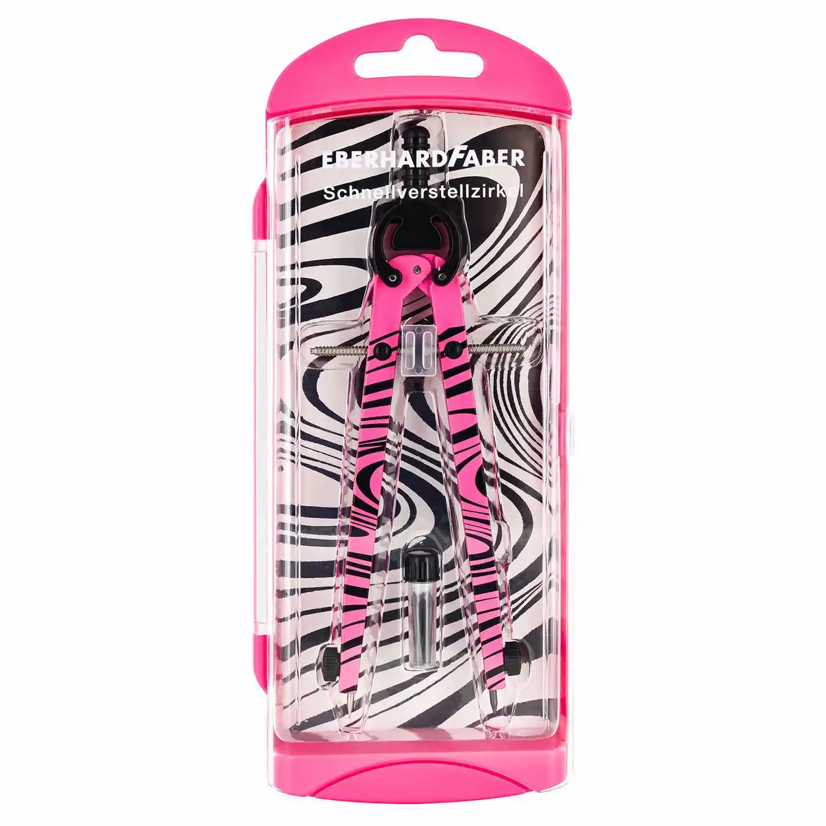 EBERHARD FABER Schnellverstellzirkel neon pink Ø39cm 3 Teile Blister