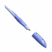 STABILO Schulfüller EASYbirdy A inkl. Patrone Blister - Für Linkshänder, blau/hellblau