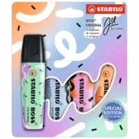 STABILO Textmarker BOSS ORIGINAL Pastellove by Ju Schnee 4 Stück Blister