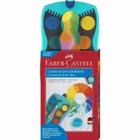 FABER-CASTELL Farbkasten Connector 12 Farben - türkis