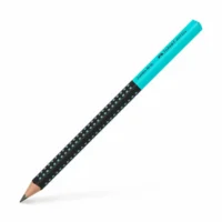 FABER-CASTELL Bleistift Jumbo Grip Two Tone 12er Pack - schwarz/türkis